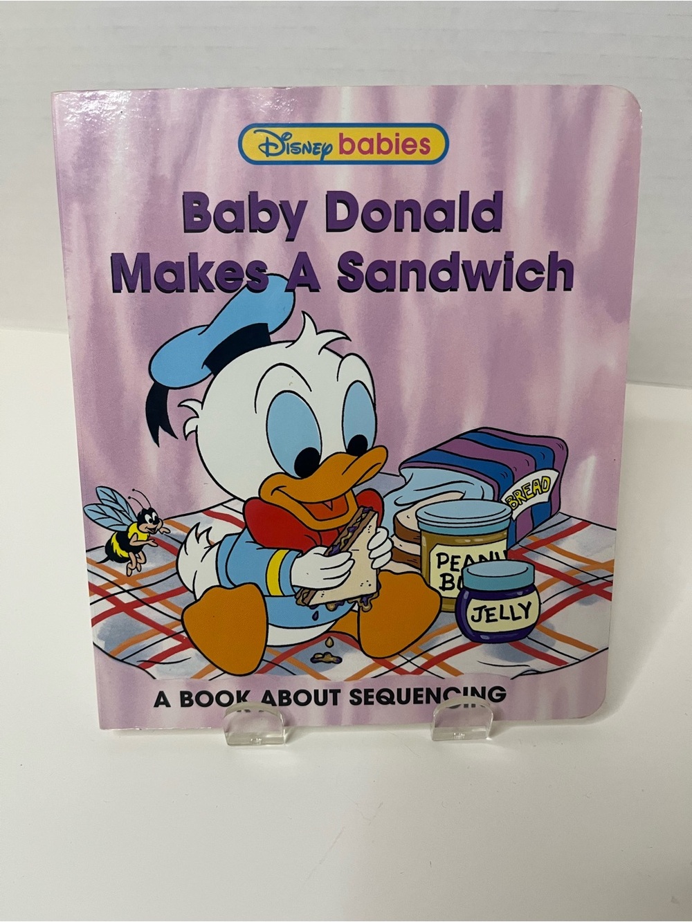 Vintage Disney Babies Grolier Board Books Baby Donald Makes a Sandwich